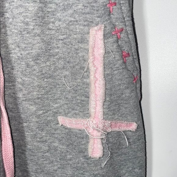 Gray Joggers with Pink Accents - Picture 7 of 9